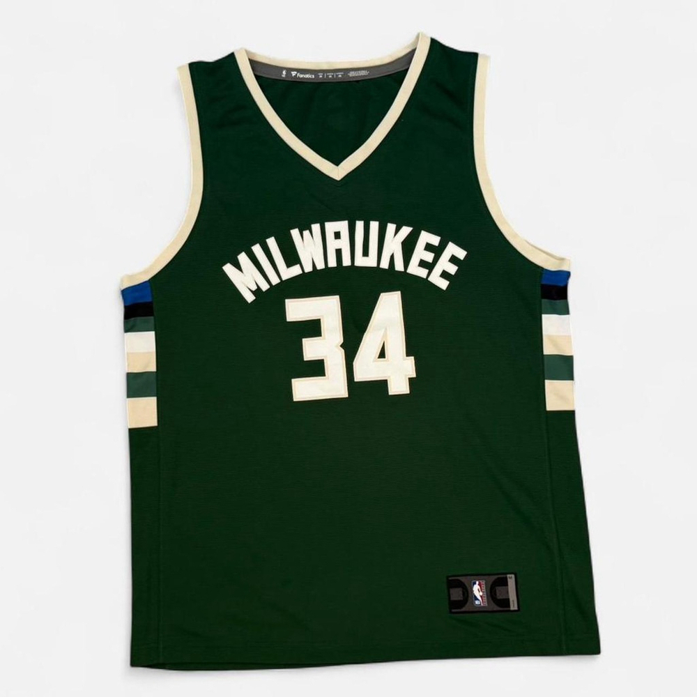 Fanatics Milwaukee Bucks NBA #34 Gianni’s Antetokounmpo Basketball Jersey - M